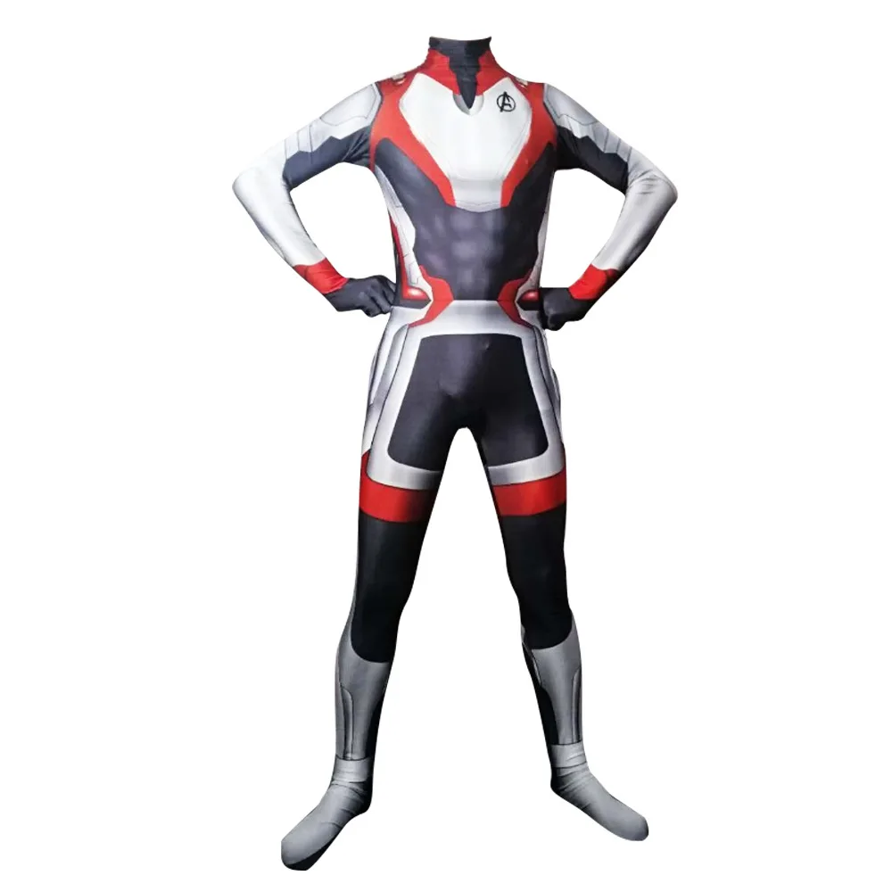 2019 Avengers Endgame Quantum Realm Kostuum Advanced Tech Cosplay Costume Iron Man 3D Print Fullbody Suit For Kids Adult Custom