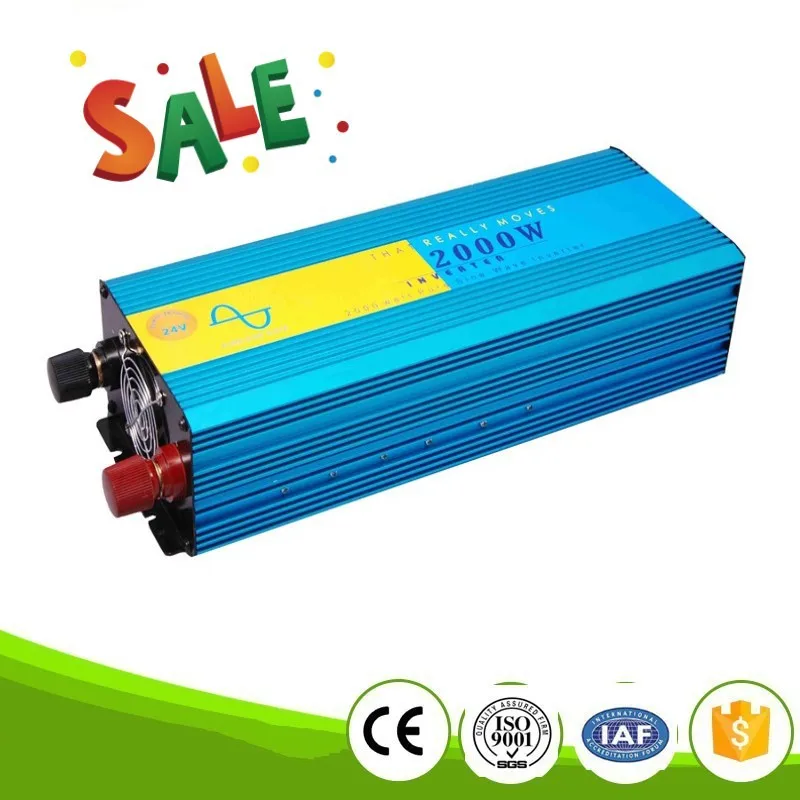 

Pure Sine Wave Solar Inverter 2000W 24V 230V DC to AC Power Inverter Wind Generator Voltage Converter 12V/48V to 120V/220V/240V