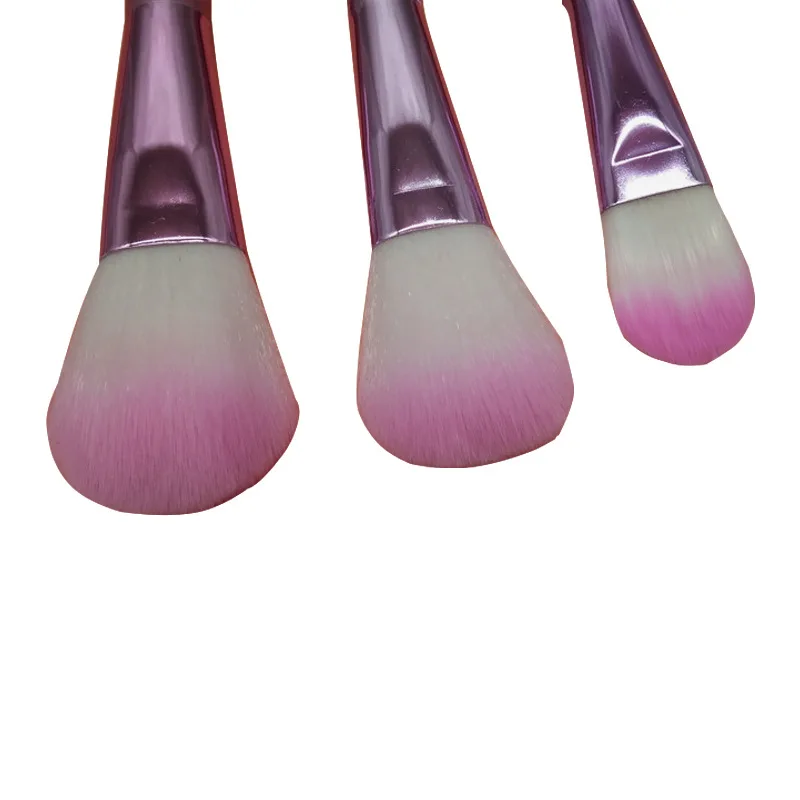 Pink Soft Face Makeup Brushes Tool Set Cosmetic Professional Eyeshadow Powder Best Beauty Make Up Brushes Bag roll 15pc Blending 09 (7)