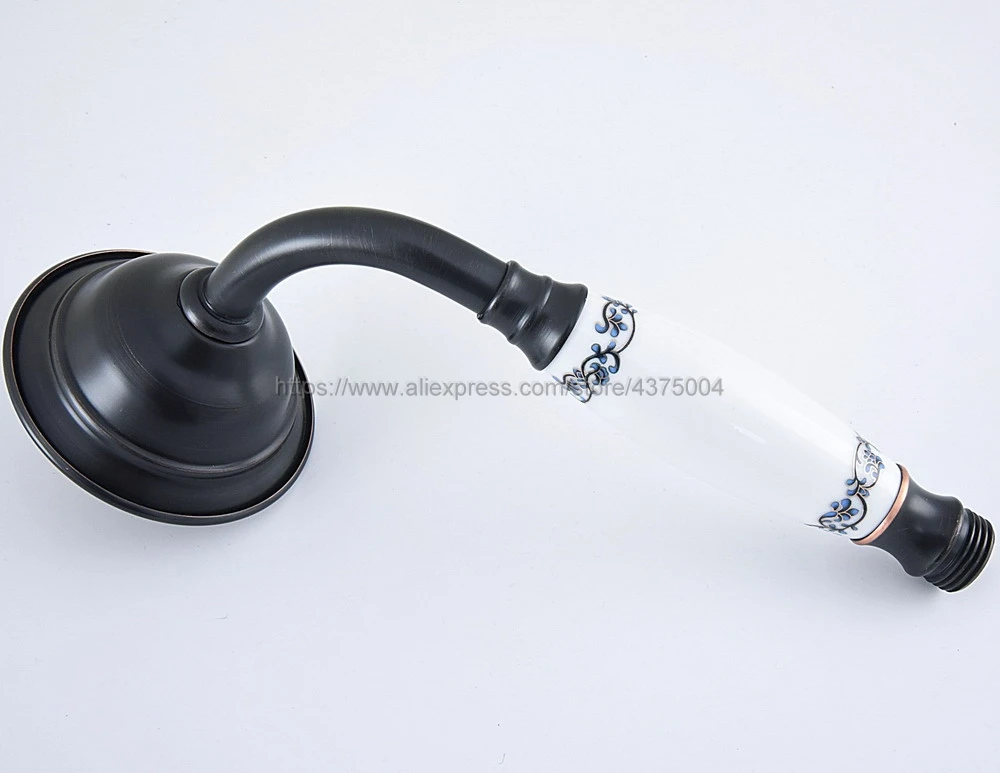 Черная масляная латунная душевая лейка для душа кран телефонный стиль ручная душевая головка nh073