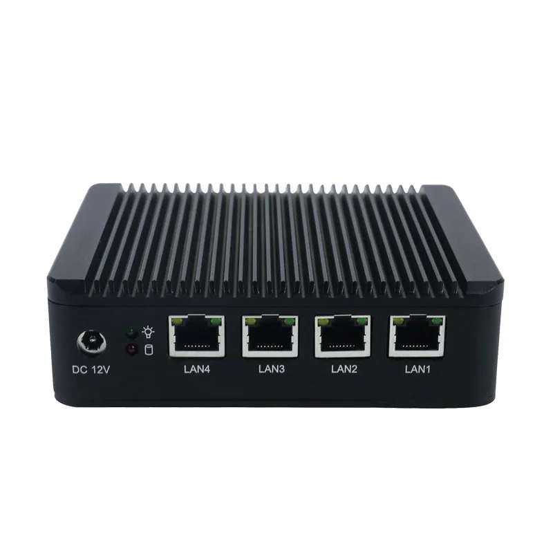Мини ПК Pfsense X86 мини VGA с процессором ATOM E3845 4 Lan роутера настольный компьютер barebone