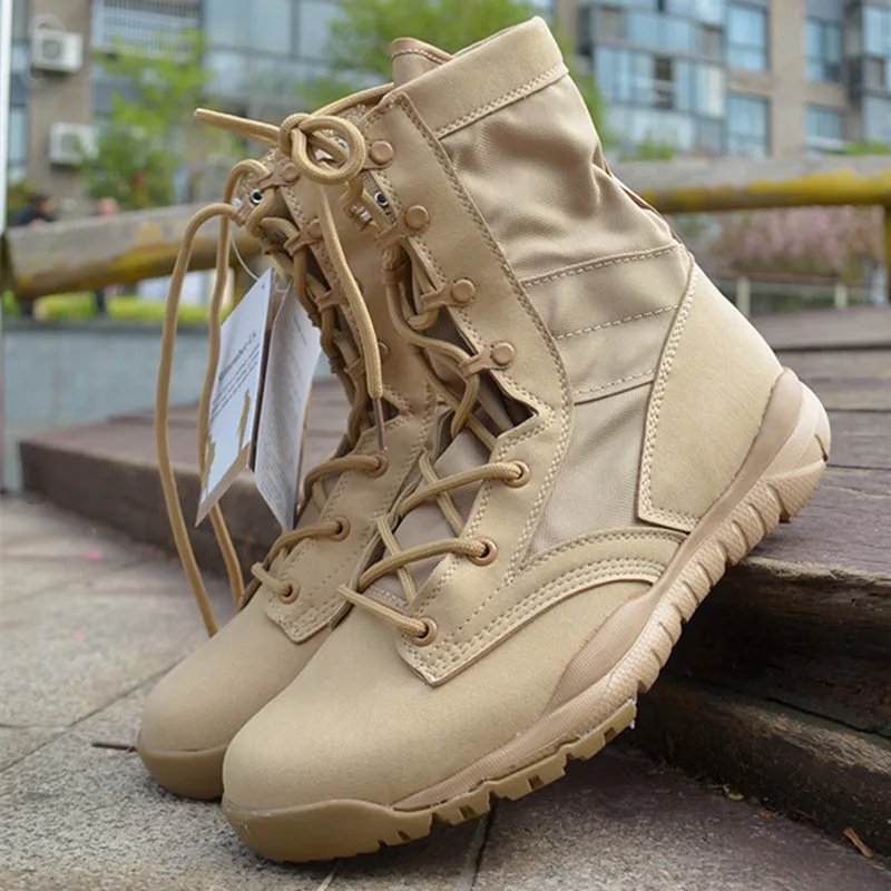 New Ultralight Men Army Boots Military Shoes Combat Tactical Ankle