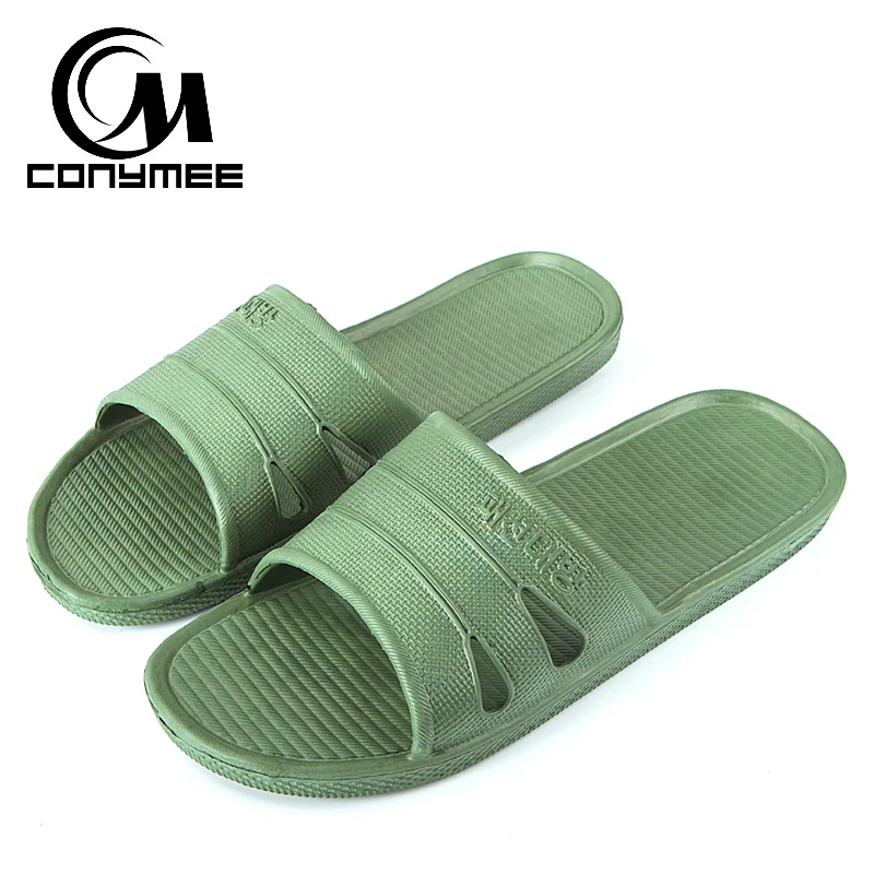 

CONYMEE New 2018 Summer Flip Flops Men Shoes Big Size Indoor Home Slippers Beach Sandals For Man Bath Sandalias Zapatos Hombre