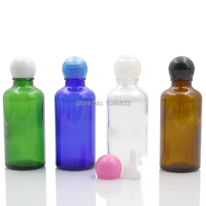 50 мл эссенция Решение Бутылка для упаковки образцов флакон сферической крышкой флакон-капельница Plug Jar эмульсия Jar косметический емкость