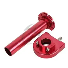 7/" Красный ускоритель Руль рукоятки для Honda CBR Kawasaki Ninja Универсальный