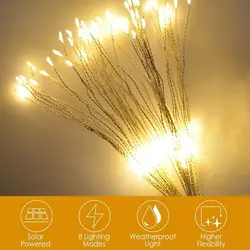 Сказочный свет Медные провода с подсветкой букет форма 120LED пейзаж лампа сад Рождественский Декор Свадебные люстры коридор патио