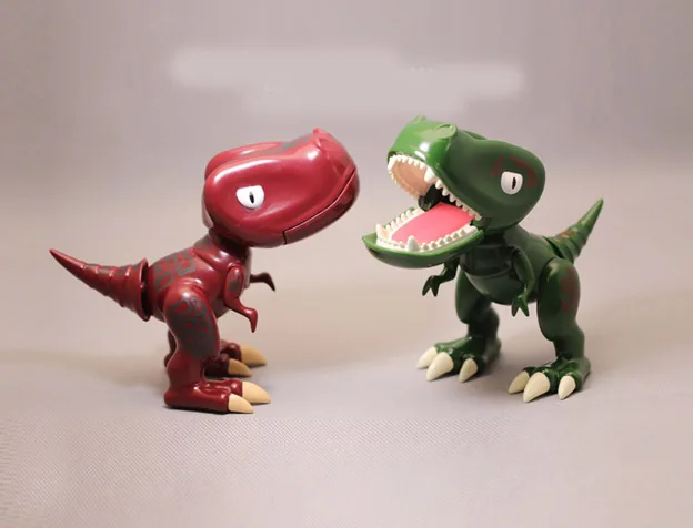 2pcs hot dinosaur toy mini rubber toys dragon jurassic park world figure ba...
