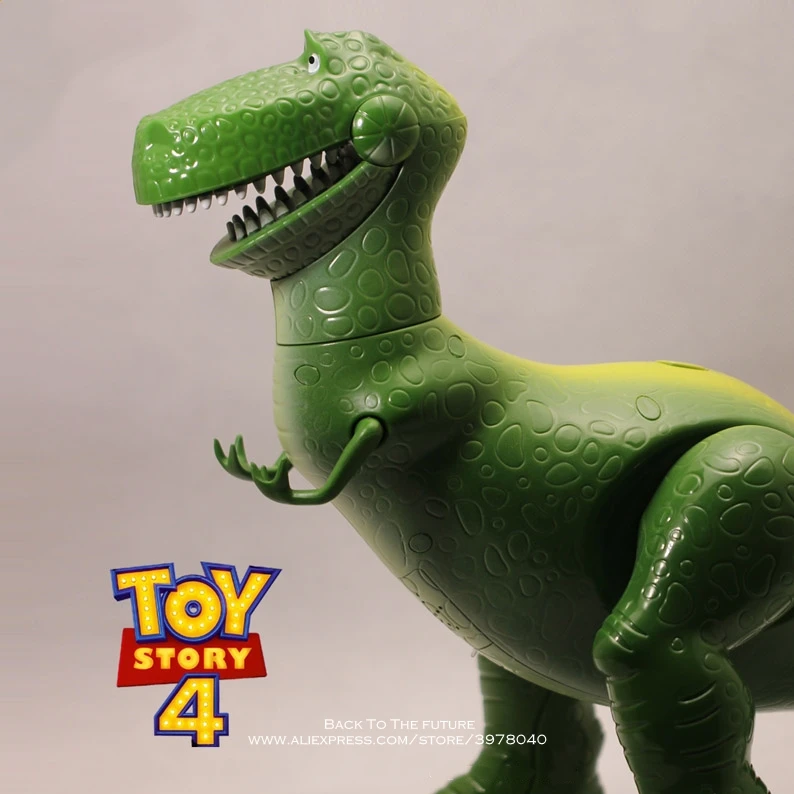 Disney Toy Story 4 Rex Зеленый Динозавр говорящий Q Версия 30 см ПВХ Фигурки мини куклы детские игрушки модель для детей подарок