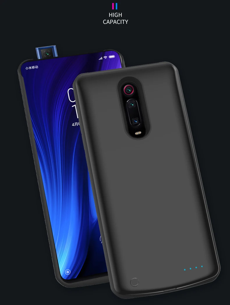 Высококачественный чехол с внешним аккумулятором на 6500 мАч для Redmi K20/K20Pro