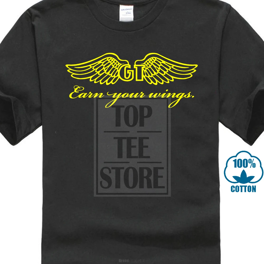 

Gt Bicycle Bmx Earn Your Wing Black T Shirt Custom Mens S To 3Xl