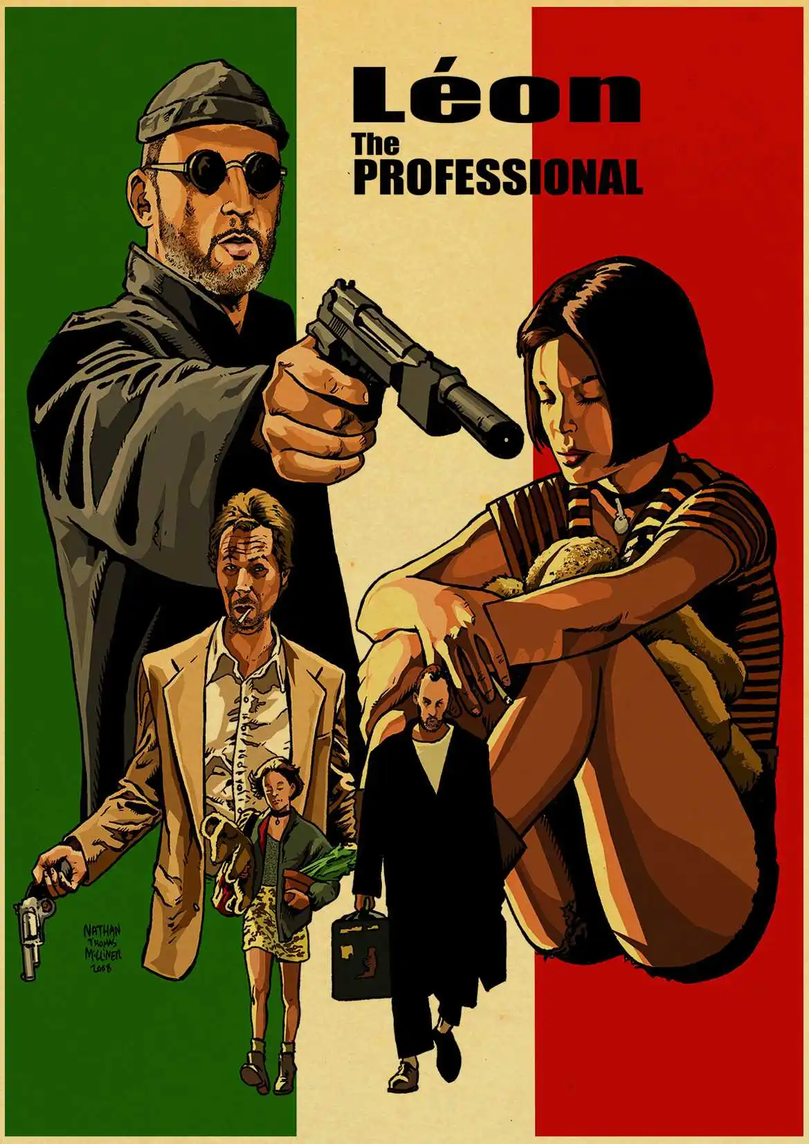 Vintage Poster classic movie Pulp Fiction / Kill Bill/Fight Club poster Retro kraft paper posters decorative art painting