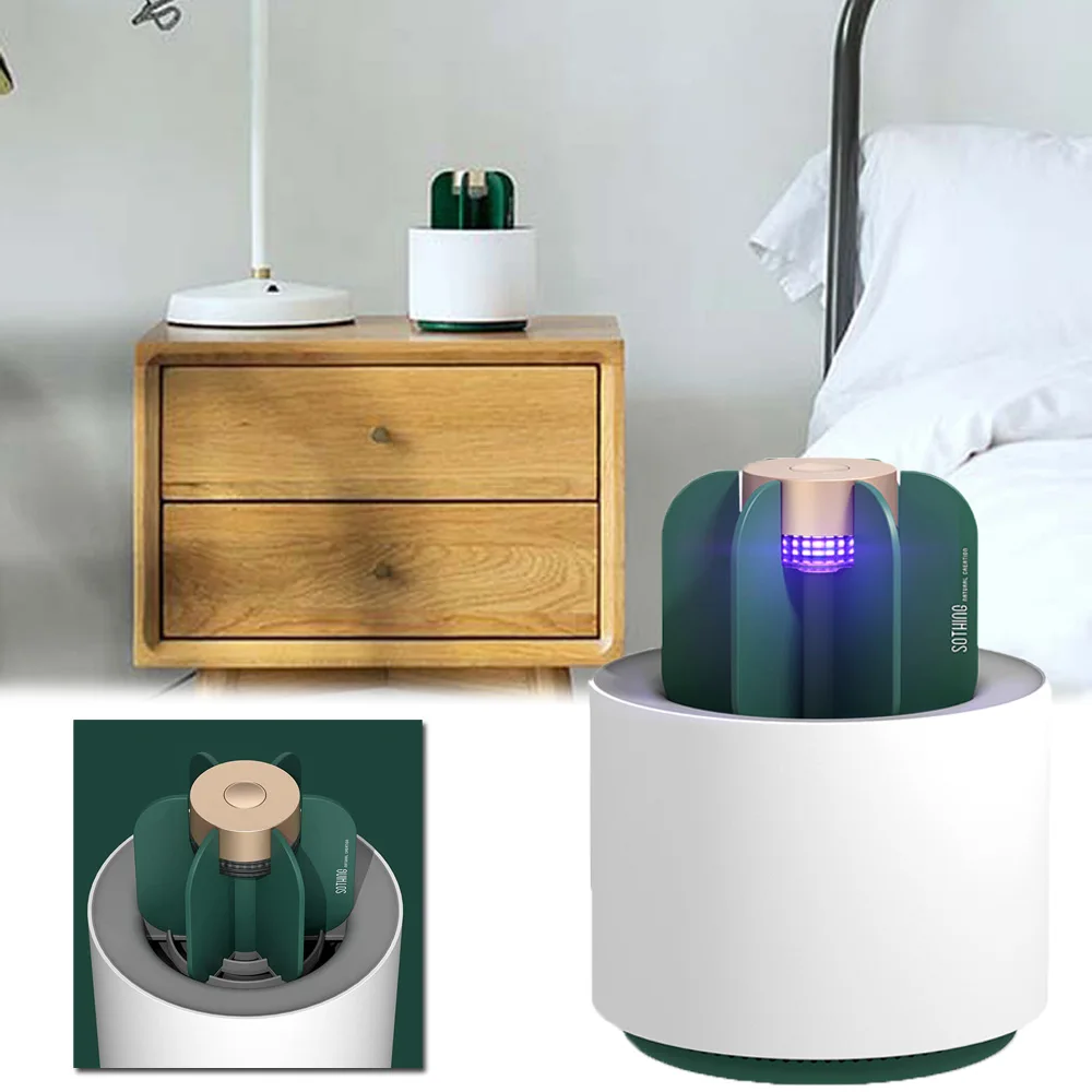 

120*120*15 mm Mosquito killer Yard Garden Outdoor Light USB Powered ABS 1.5W Tap Pest control Lamp Accessories