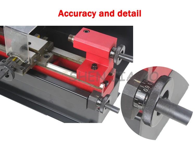 C0 Мини Миниатюрный металлический токарный станок обучающий станок токарный станок C0-125-220V мини обучающий металлический токарный станок 150 Вт 1 шт