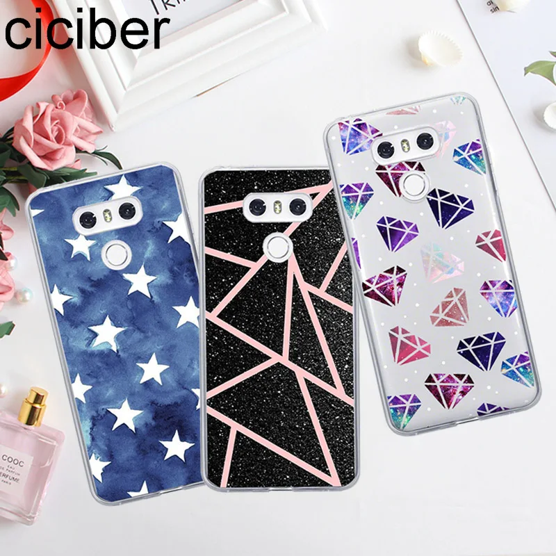 

ciciber For LG G7 G6 G5 G4 V40 V35 V30 V20 THINQ Soft TPU Phone Case For LG K8 K10 K4 2017 2018 K9 K11 Plus Diamond Stars Fundas