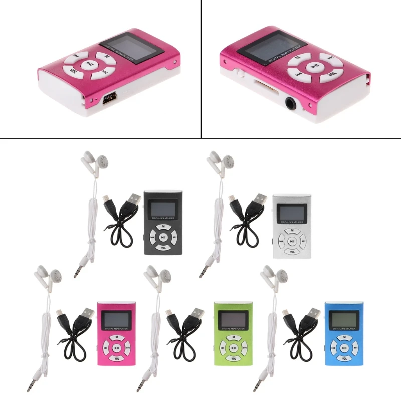 

New MX-808 Mini USB Aluminum LCD Screen 32GB Micro SD TF Card Digital Music MP3 Player