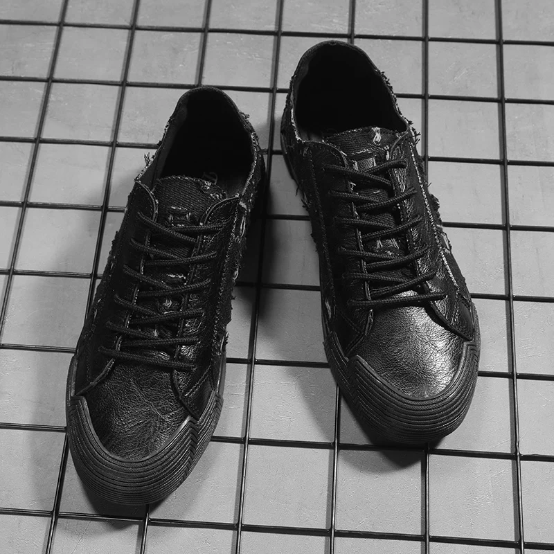 

Men Canvas shoes Sneakers 2019 Hot Retro Lace-up Men Casual Shoes for Non-slip Zapatos de hombre C4