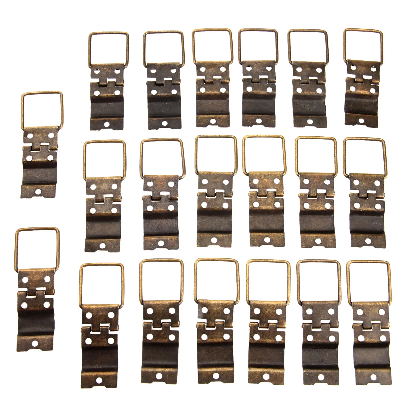 Goede 20 stks Antieke Bronzen Kast Scharnieren Meubels Accessoires Deur Scharnieren Lade Sieraden Doos Scharnieren Voor Meubels Hardware 38x21mm