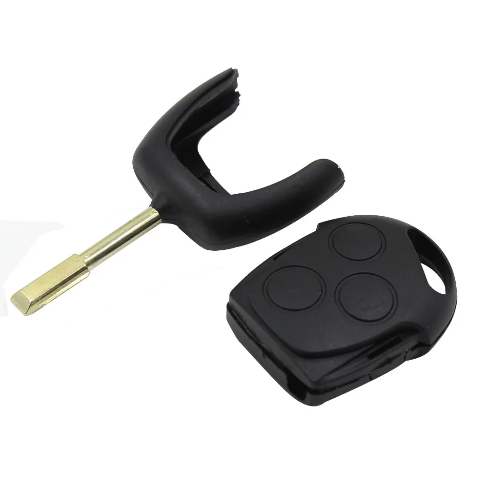 KEYYOU 3 кнопки лезвия Uncut дистанционного ключа автомобиля Оболочка Чехол кейс для Брелока Для Ford Focus Mondeo Festiva