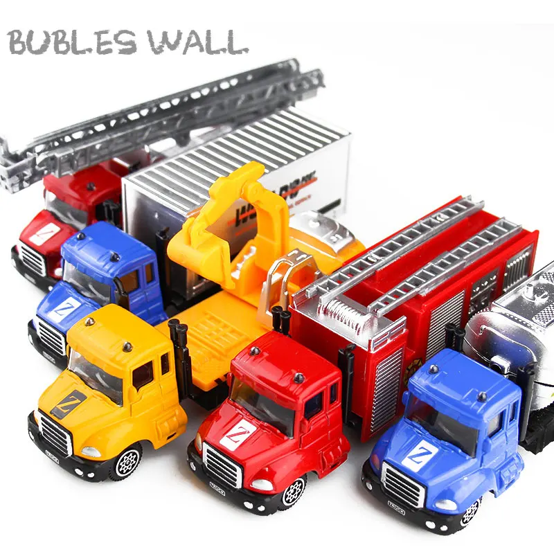 Bubles Wall Mini Сплав Инженерная модель автомобиля трактор игрушка самосвал Модель