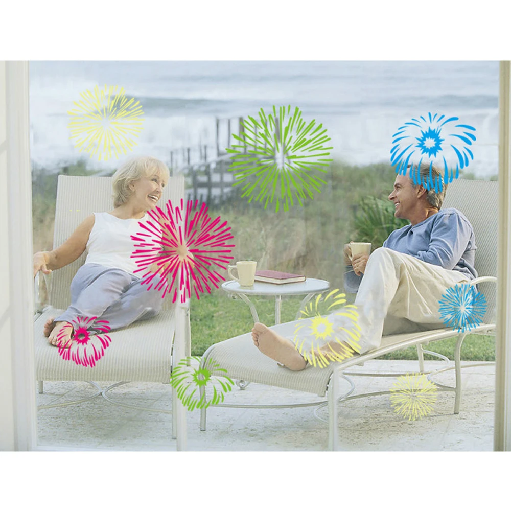 Fuochi D artificio colorati Wall Sticker Decal Casa di Carta Fuochi D artificio colorati Wall Sticker Decal Casa di Carta Quadro di Arte per bambini Scuola Materna Del Bambino Soggiorno camera Da Letto Decorazione in