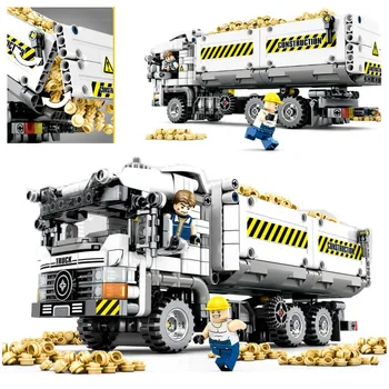 

799pcs Technic Engineering Truck Building Blocks compatible Lepining Vehicle Car Bricks Educational DIY Toys for Children Boys