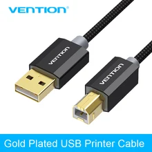 Vention USB 2 0 Printer font b Cable b font Gold Plated font b Cable b