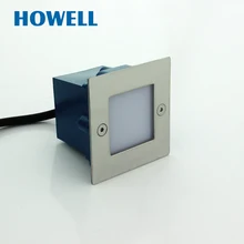 G03202 Howell 7x7 см 1 Вт IP54 St 304 светодиодный настенный светильник наружный водонепроницаемый для двора сада алюминиевый с корпусом встраиваемые светильники