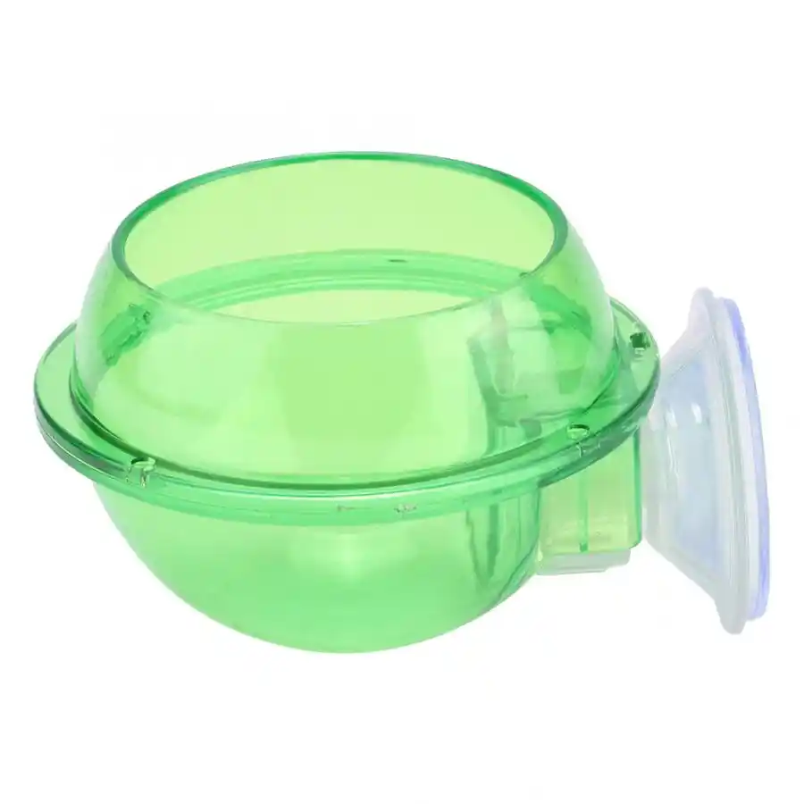 Plastic Bowls Pet Feeder Durable Reptiles Suction Cup Feeder Bowl