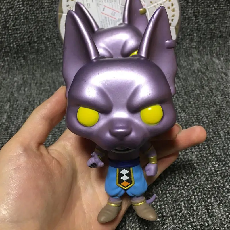 ORIGINAL Imperfect Funko Pop Amine Dragon Ball Super Beerus Loose Toy Figure Decorative Model