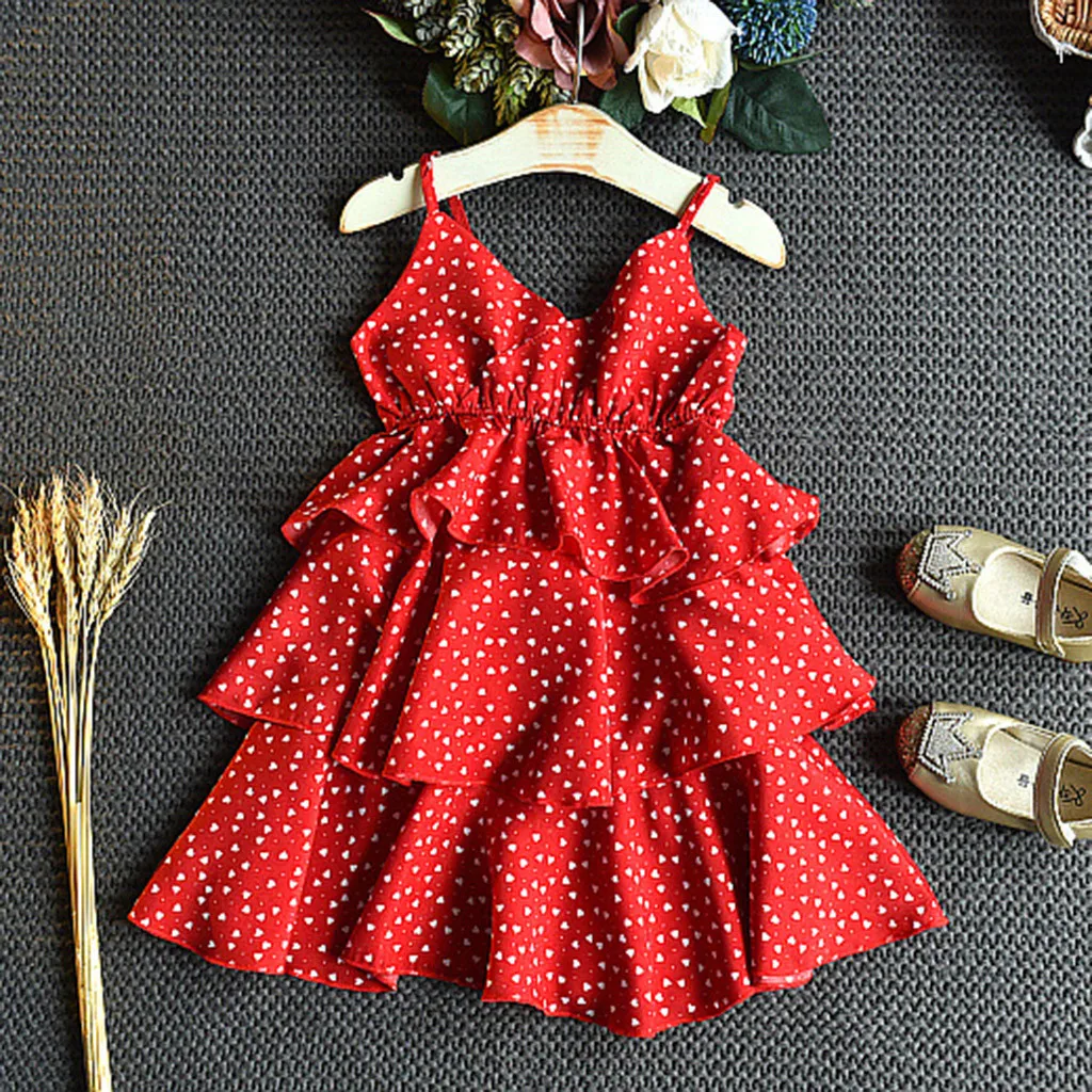 Стильное милое и милое праздничное платье принцессы для маленьких девочек с принтом «любовь» kiz cocuk elbise для детей, F4