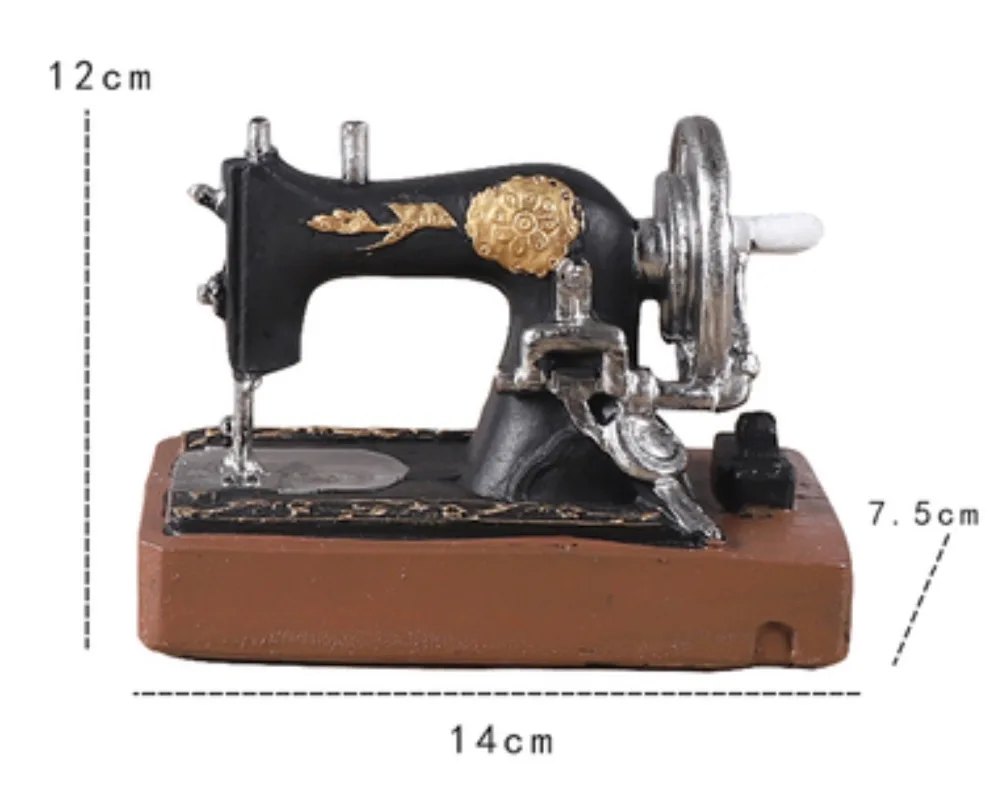 

Loft American style retro sewing machine model Ornament Cafe shop windows display nostalgic props
