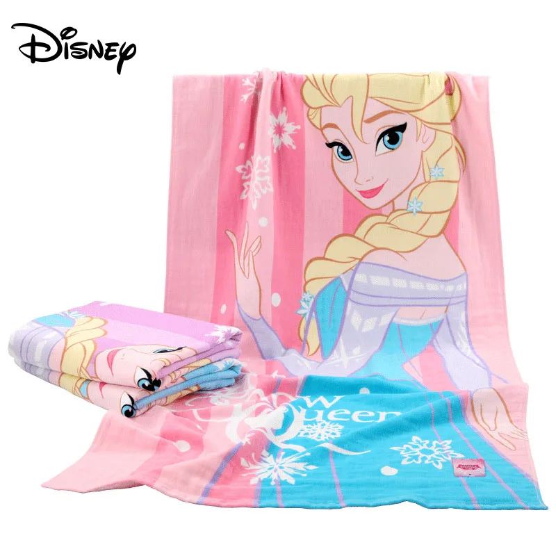 Disney Princess Queen Elsa газовое банное полотенце для новорожденных 100% хлопок мягкое