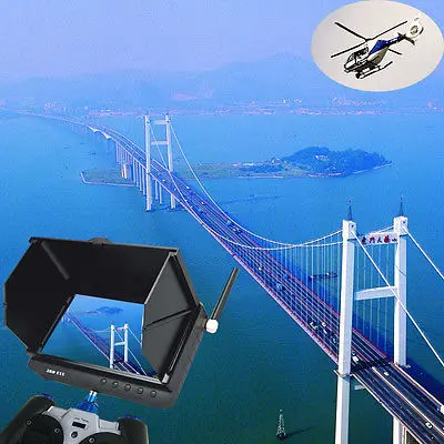 Монитор FPV 5 8 ГГц дюймов HD LCD без синего экрана встроенный аккумулятор