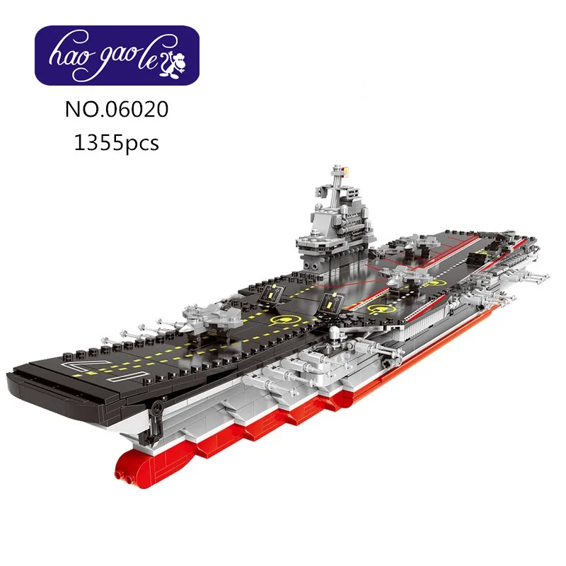 

XB-06020 1355Pcs Military series China Aircrafit Carrier Liaoning Educational Building Blocks Bricks baby Toys children gift