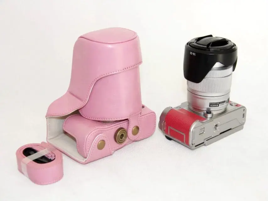 Retra Винтаж кожа цифровой Камера сумка для Fujifilm XM1 X-M1 XA1 X-A1 XA2 XM3 XA3 XA10 чехол с ремешком высокое качество