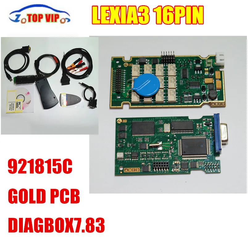 Стоимость доставки Lexia 3/PP2000 16PIN Diagbox v7.83 Золотой блок управления процессором с 921815C