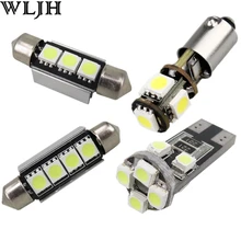 Wljh CANBUS ОШИБОК салона LED Купол зеркала освещения пакет для AUDI A4 S4 B8 седан внутренняя подсветка комплект 2009 + 14X