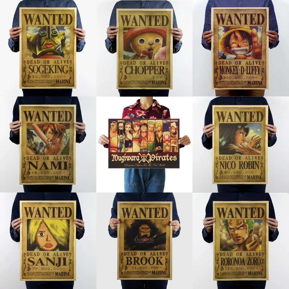 

One Piece / Green Lantern /kraft paper/Wall stickers/cafe bar poster/Retro Poster/decorative painting