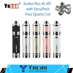 Оригинальный Yocan Evolve Plus Набор XL AIO Add 5 шт./упак. плюс XL катушки встроенный аккумулятор 1400 мАч электронная сигарета ручка комплект сухой стадо