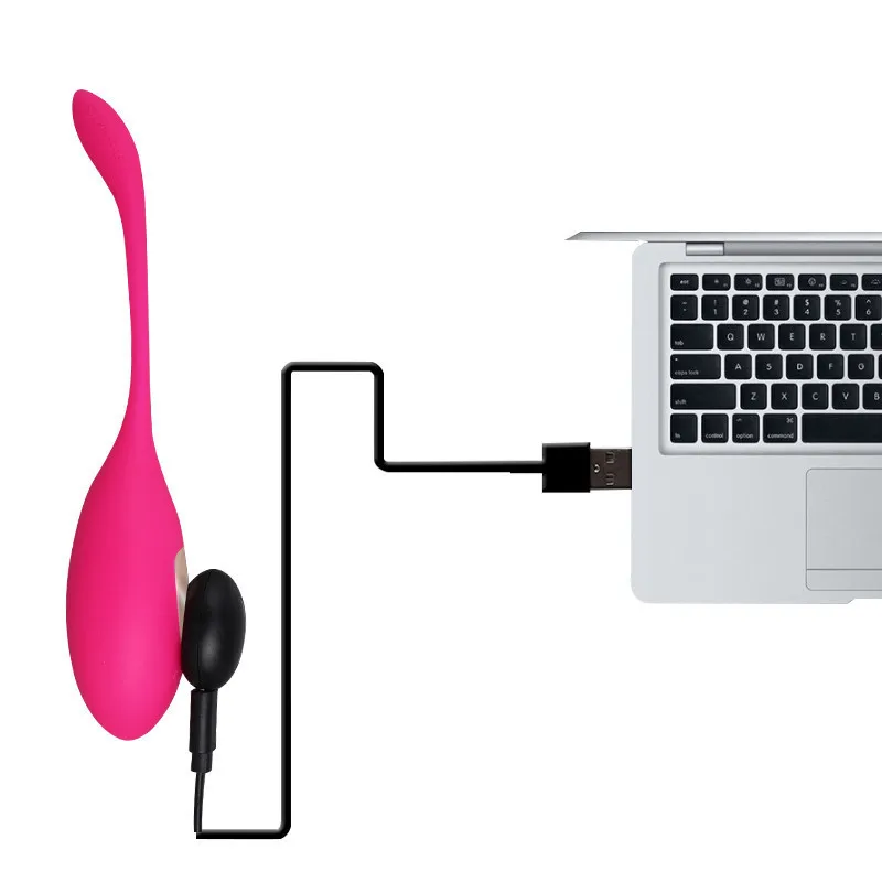  Vibrador de Control remoto inalámbrico de diversión vibrador de silicona Bullet Egg vibrador USB re