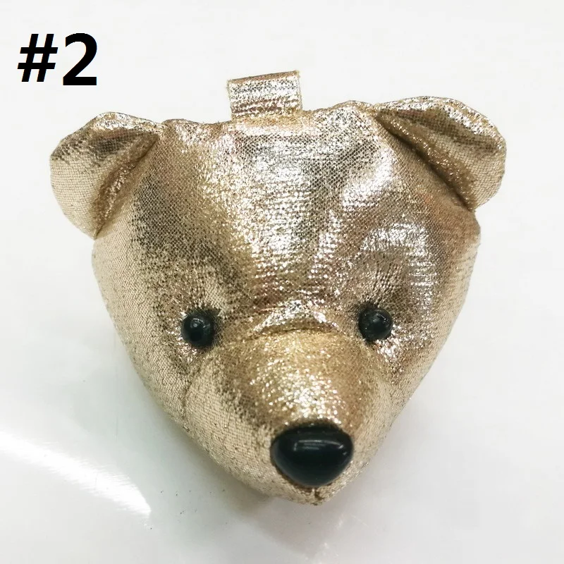 6cm leather bear head 10