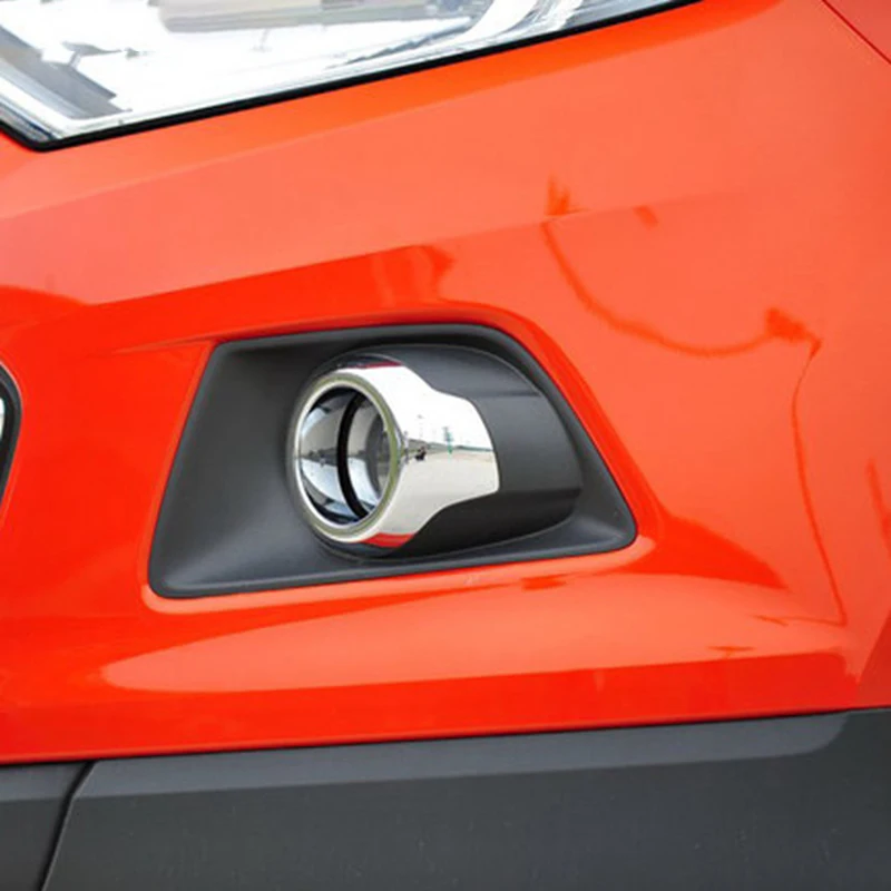 

ABS Chrome Front Head Fog Light Lamp Cover Trim Foglight Frame Bezel 2Pcs/set For Ford Ecosport 2013 2014 2015 2016 Car Styling