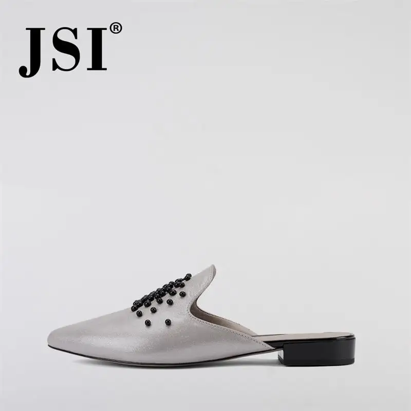 JSI/Новое поступление 2020 года Женская однотонная повседневная обувь из овечьей