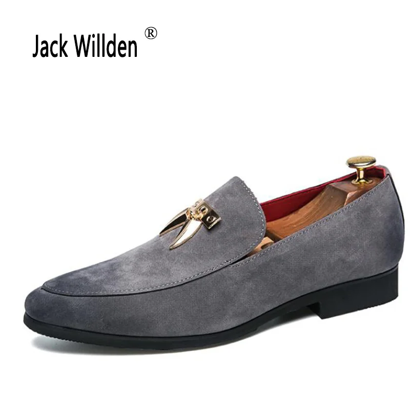 

Jack Willden Brand Men Loafers with Tassel Fashion Men Casual Shoes Party and Banquet Smoking Slippers Plus Size 38-45