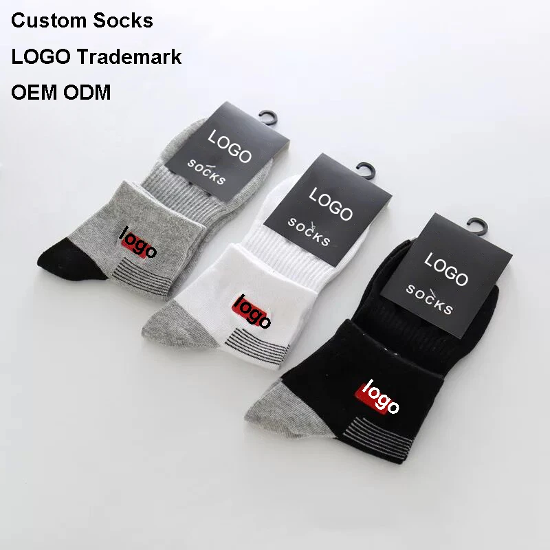 

Custom Socks logo design And trademark package any socks men cotton socks OEM service support online wholesales