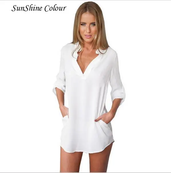Online Buy Wholesale sheer white chiffon blouse from China