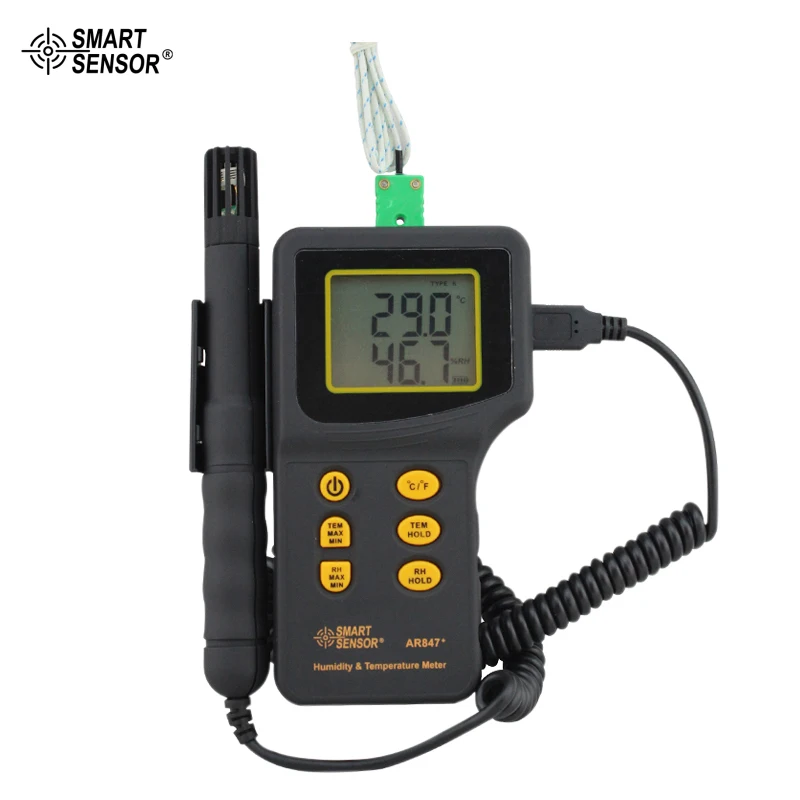 

Digital Industrial Humidity Temperature Meter with K Type Thermocouple AR847