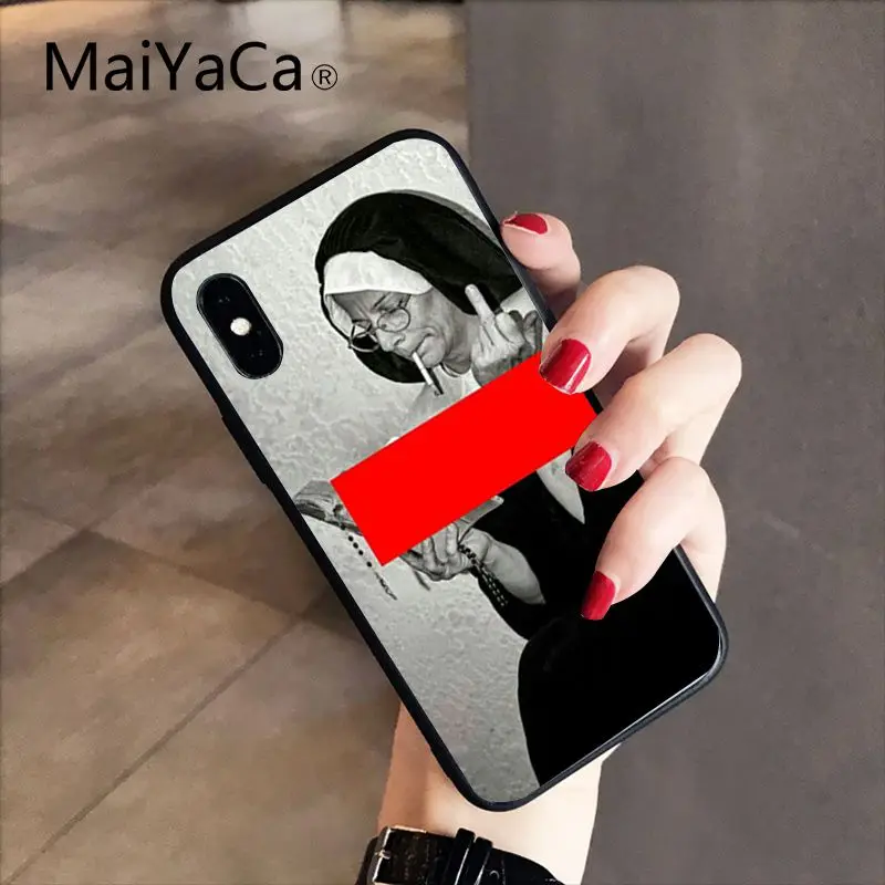 MaiYaCa Sister nun Custom Photo мягкий чехол для iPhone X XS MAX 6 6S 7 7plus 8 8Plus 5 5S XR 10 Чехол - Цвет: A4