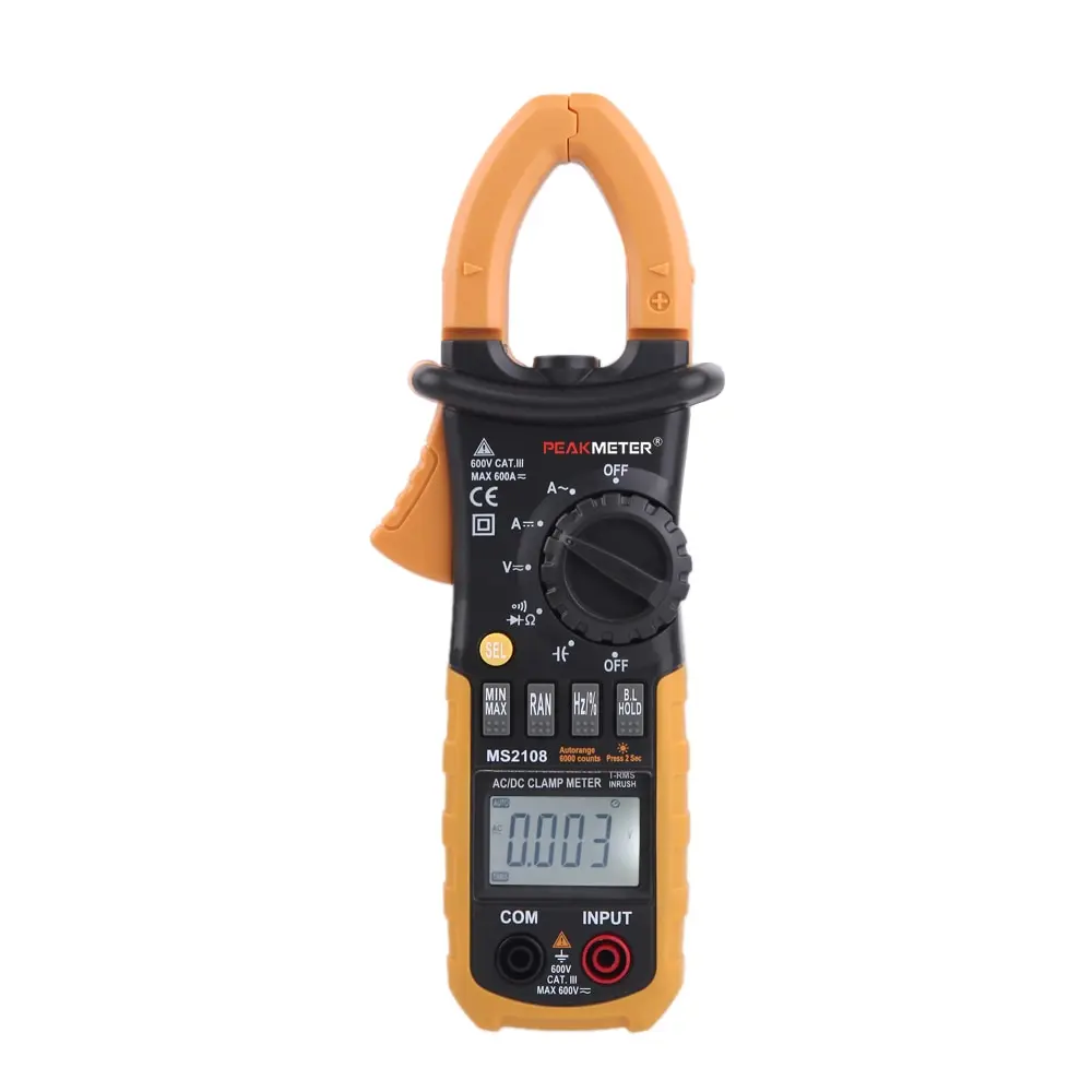 

Digital Clamp Meter Multimeter 6600 Counts Current Tongs Electronic Diagnostic-tool for Voltage Resistance Capacitance Tester