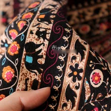 Полосатый тайский слон wuzhen Старая Ткань Цветочная ветка мягкая хлопковая льняная ткань